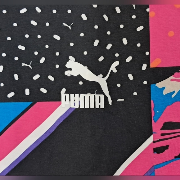 Puma Classics Clash All Over Print Cutout Dress Size L - Picture 8 of 16